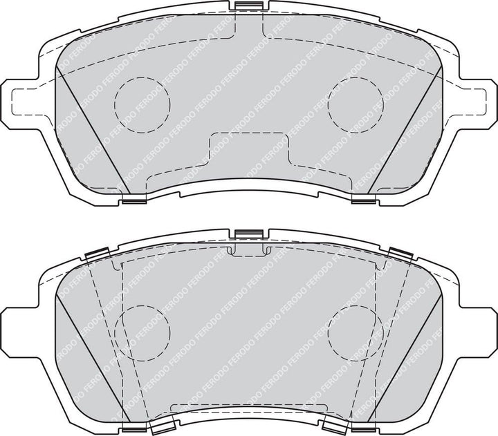 Ferodo FDB4179 Bremsbelagsatz, Scheibenbremse - (4-teilig) - (4 Stück)