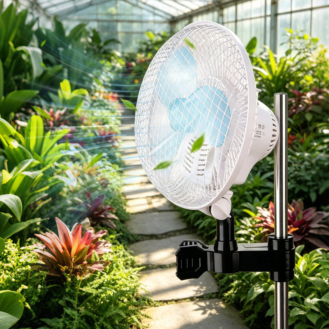 Grow Clip-Ventilator für Growzelt-Stangenmontage, Umluftventilator leise für Zelt, 32 dBA, Grow Vent