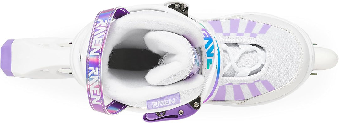 RAVEN Inline Skates Inliner für Kinder und Erwachsene OPTIONAL 2in1 mit Schlittschuhen verstellbar O