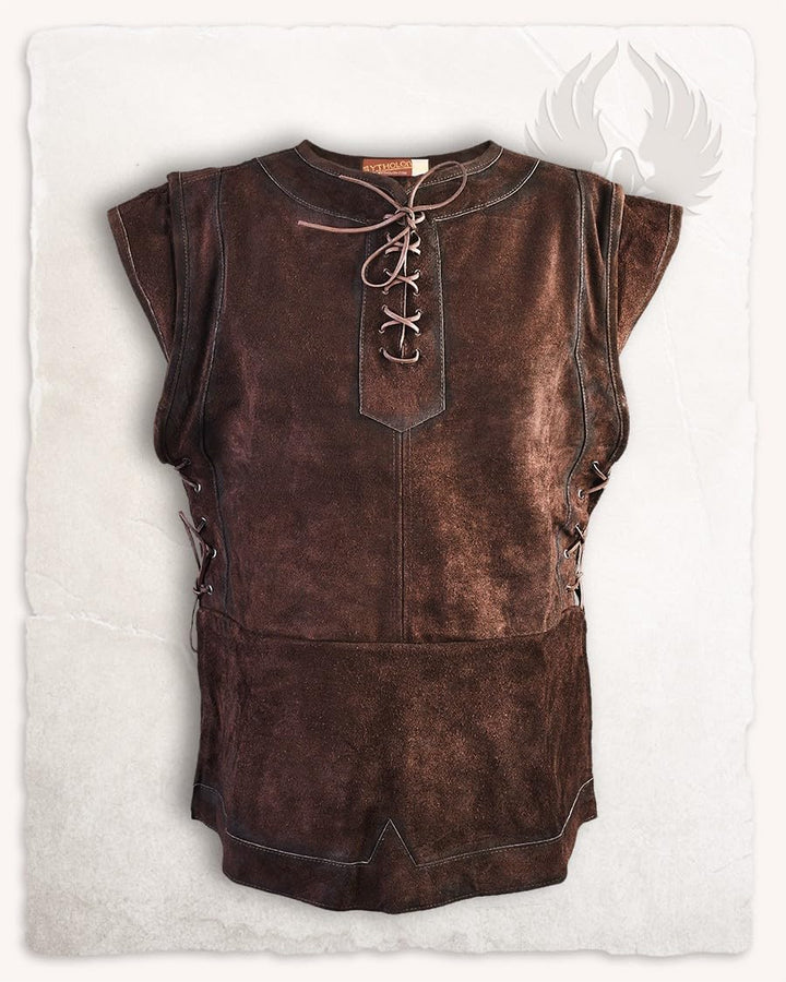MYTHOLON Penda Lederwams Wildleder, braun, S-M M Braun, M Braun
