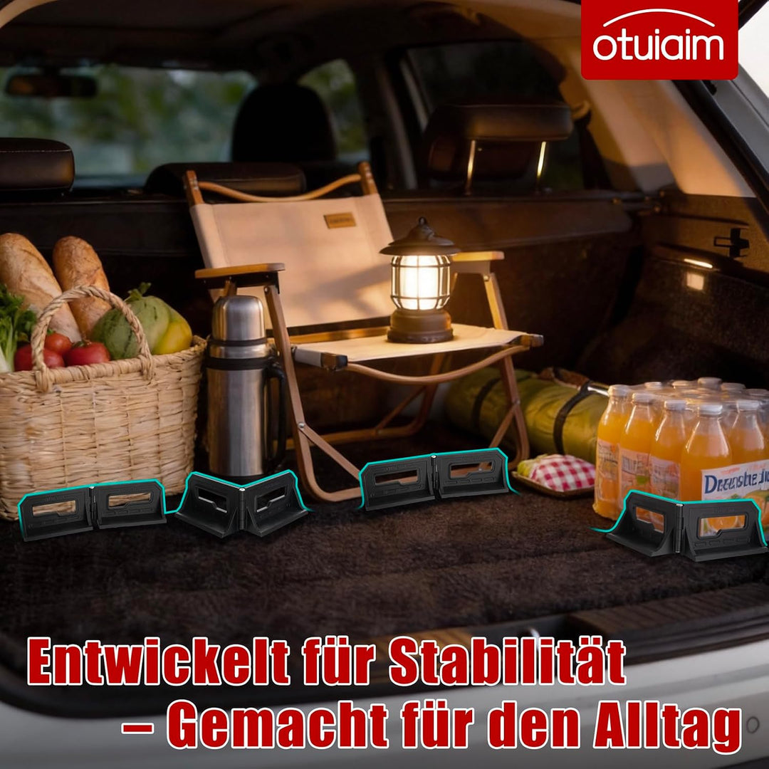 Mehrzweck Kofferraum Organizer & Gepäckfixierung - 50° bis 210° Verstellbare Halterung - Robustes PE
