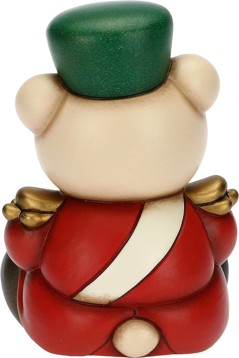 THUN - Weihnachten 2022 - Nussknacker Teddy aus Keramik, handverziert, mittlere Version - Geschenkid