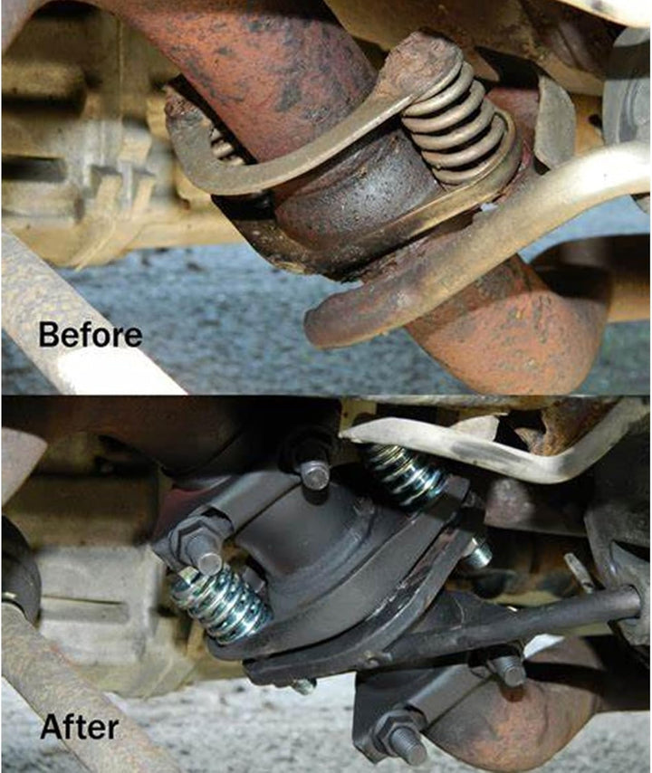 KIMISS Auspuff-Federbolzen-Flansch, Auspuffflansch-Federbolzen-Reparaturrohr-Kit Quick Fix 2,25 Zoll