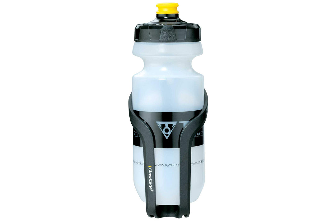 Topeak Unisex-Adult iGlowCage B Flaschenhalter, Black, 15.6 x 8.1 x 7.9 cm
