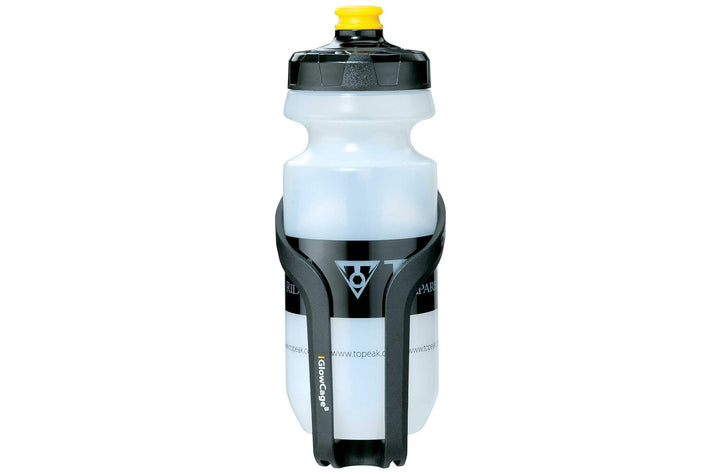 Topeak Unisex-Adult iGlowCage B Flaschenhalter, Black, 15.6 x 8.1 x 7.9 cm