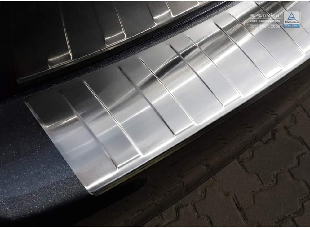 Avisa Edelstahl Heckstossstangenschutz kompatibel mit BMW X3 (G01) 2017-2021 & Facelift 2021- exkl.