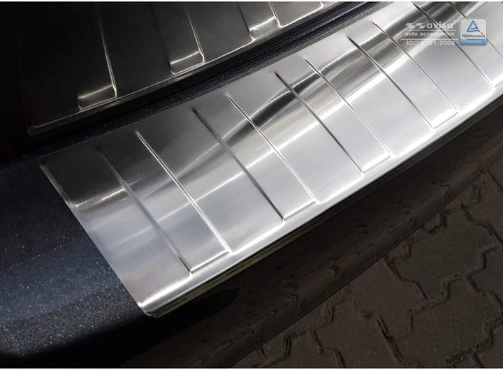 Avisa Edelstahl Heckstossstangenschutz kompatibel mit BMW X3 (G01) 2017-2021 & Facelift 2021- exkl.