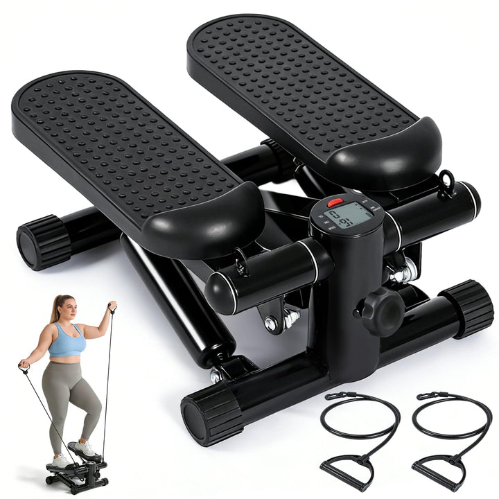 Mini Stepper - Stepper für Zuhause mit Power Ropes - 2-In-1 Ministepper für Beine &amp; Arm - Widerstand