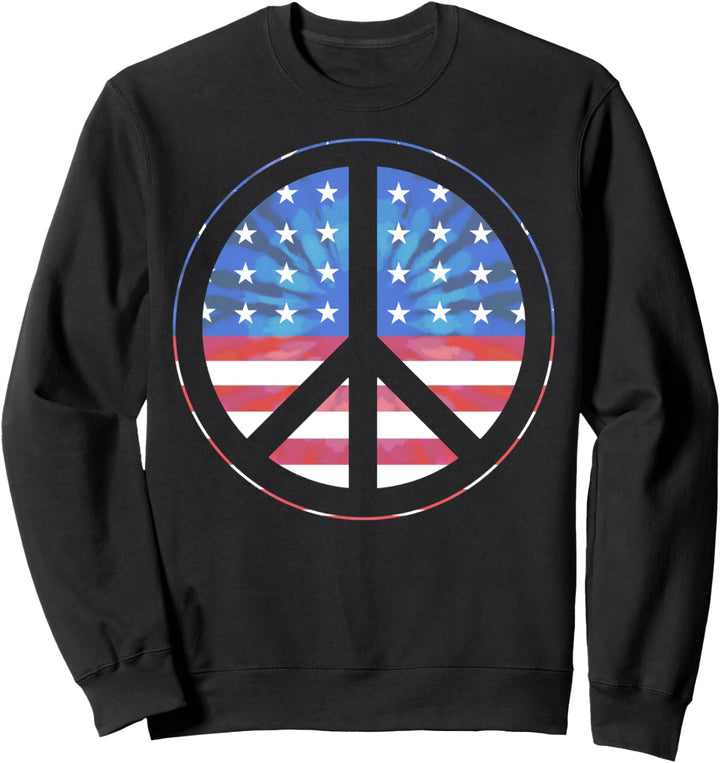 Trendy American Peace Sign Sweatshirt