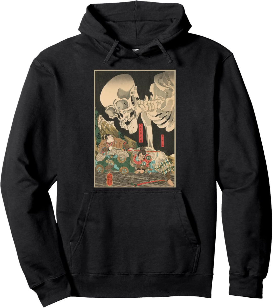 Kuniyoshi Skeleton Spectre Japaner Woodblock Kunstdruck Pullover Hoodie