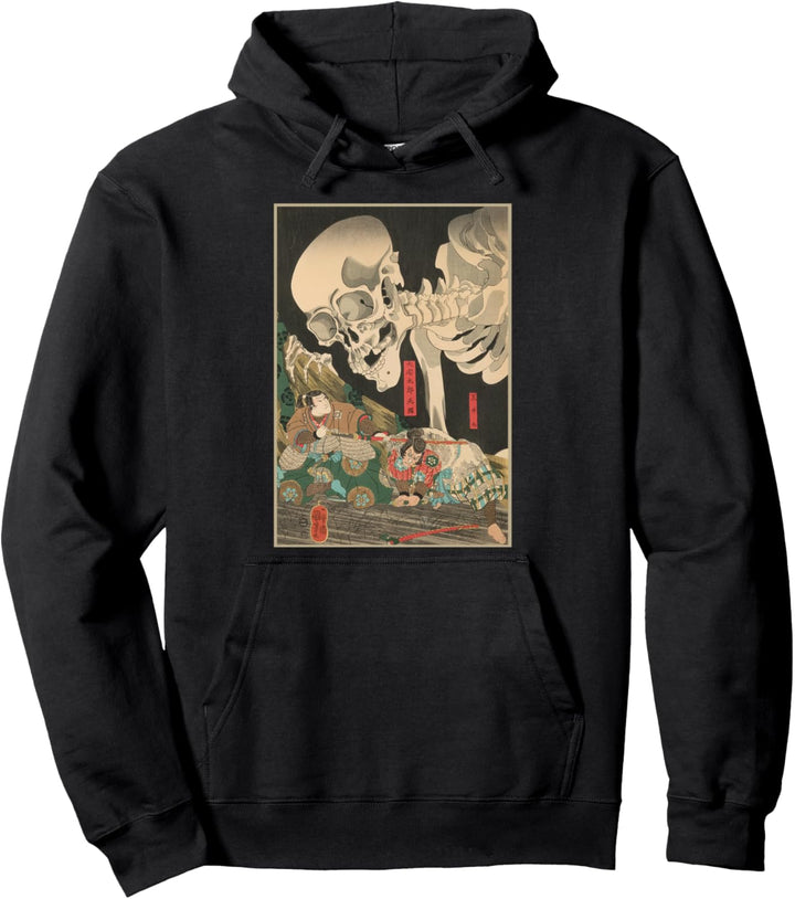 Kuniyoshi Skeleton Spectre Japaner Woodblock Kunstdruck Pullover Hoodie