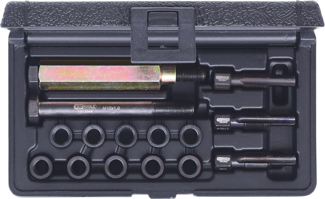 KS Tools 150.5040 THREADfix Reparatur-Satz M10x1 Glühkerzen,15-tlg.