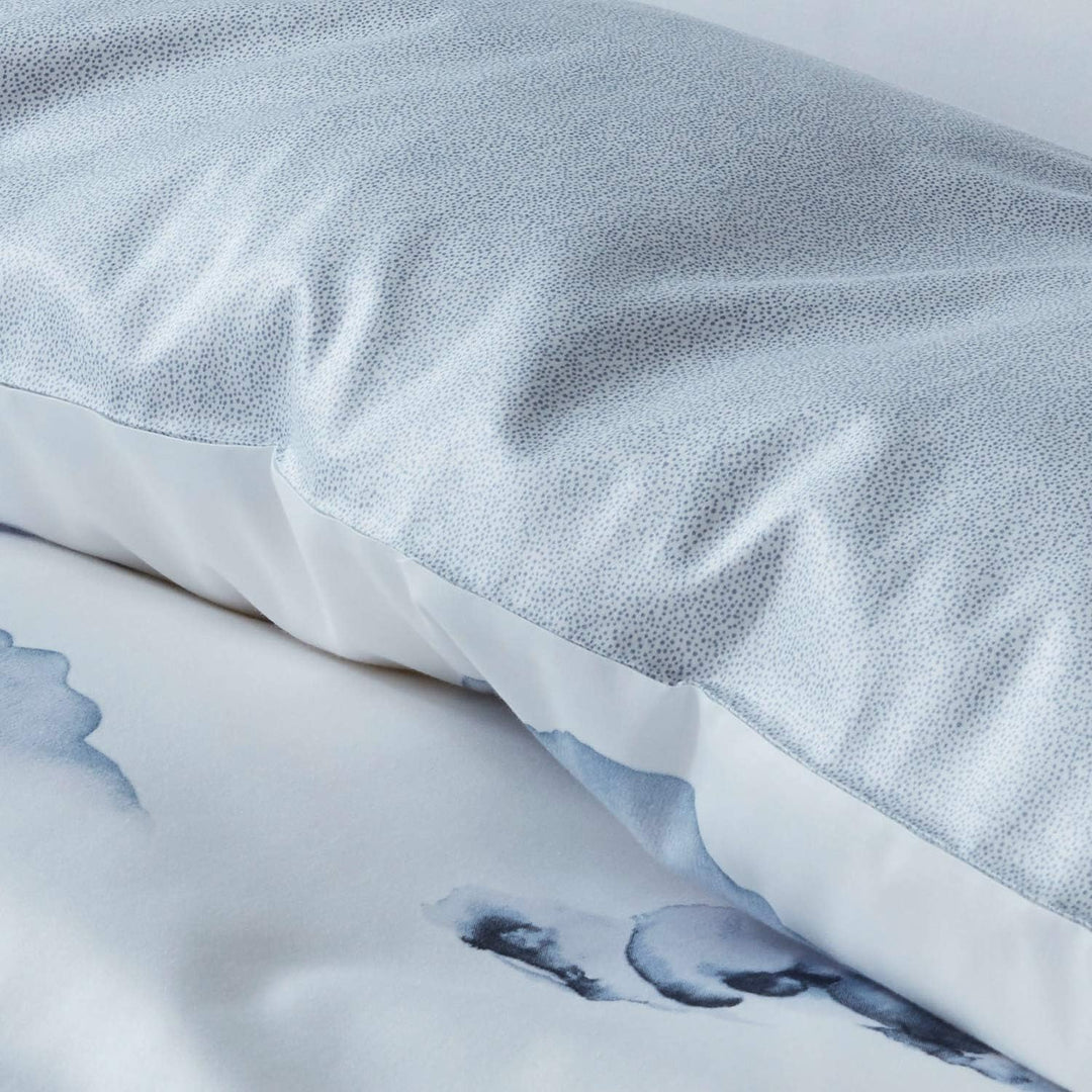 elegante Mako-Satin Bettwäsche Eisbär schneeweiss 1 Bettbezug 135 x 200 cm + 1 Kissenbezug 80 x 80 c