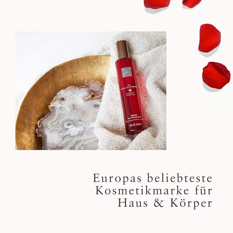 RITUALS Haar- & Bodyspray von The Ritual of Ayurveda, 50 ml – Mit Indischer Rose & Süssmandelöl – Be