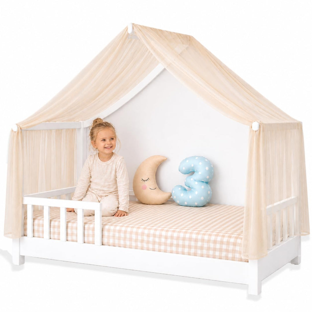 YellowNest Hausbett Himmel aus 100% Polyester – Einzelstück - Atmungsaktiv und trapazierfähig – Bett