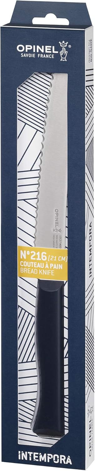 Opinel 254528 Intempora II Brotsäge Messer, Silber, 34.5 cm