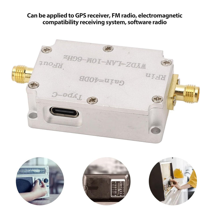 HF-Verstärker 40DB Hohe Verstärkung 10M Bis 6 GHz Breiter Rauscharmer Breitbandverstärker Übertragun