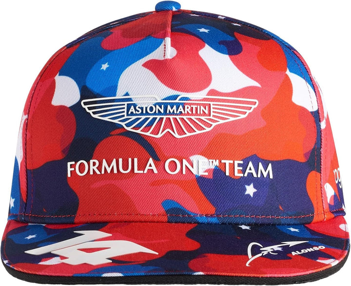 Aston Martin Formel 1 Team 2023 - Team Fernando Alonso USA GP Special Edition Baseball Cap Offiziell