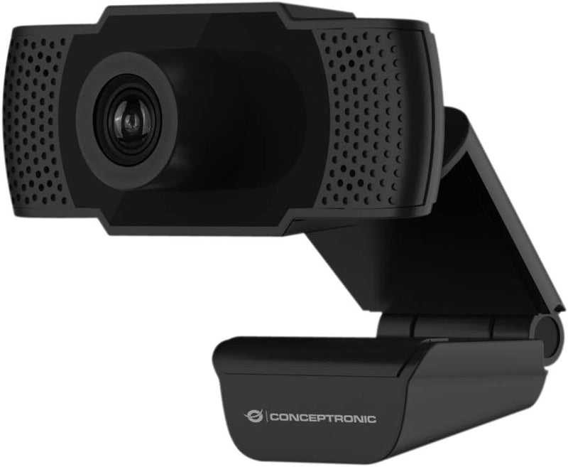 Conceptronic Webcam AMDIS 1080P Full HD Webcam+Mikrofon USB, 4+64GB 1080P Full HD AMDIS01B, 1080P Fu