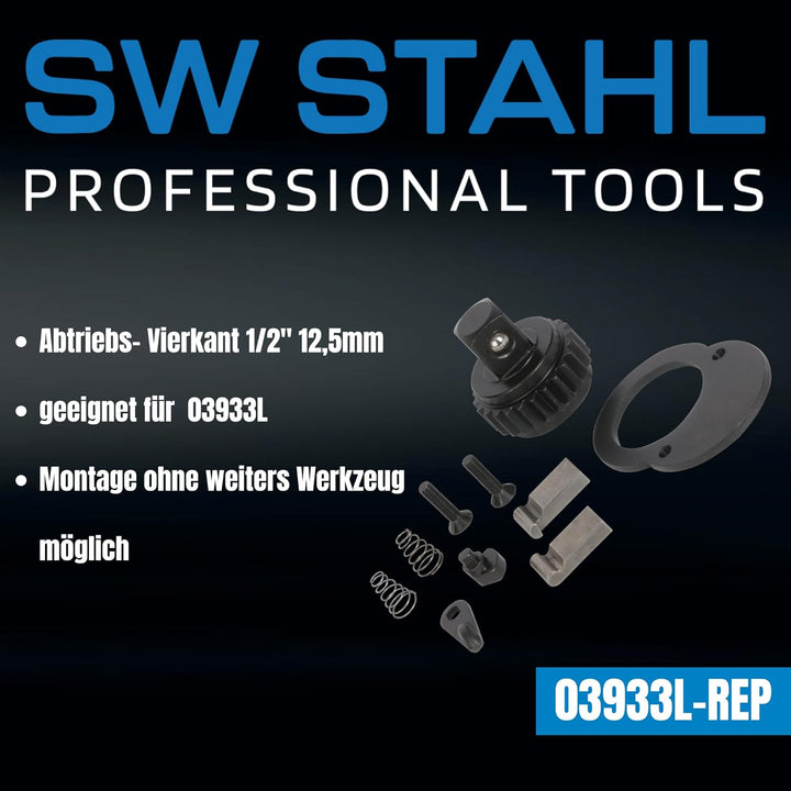 SW-Stahl 03933L-REP Reparatursatz Ratschenmechanismus 1/2 Zoll I Ratschen-Reparatur Set für Drehmome