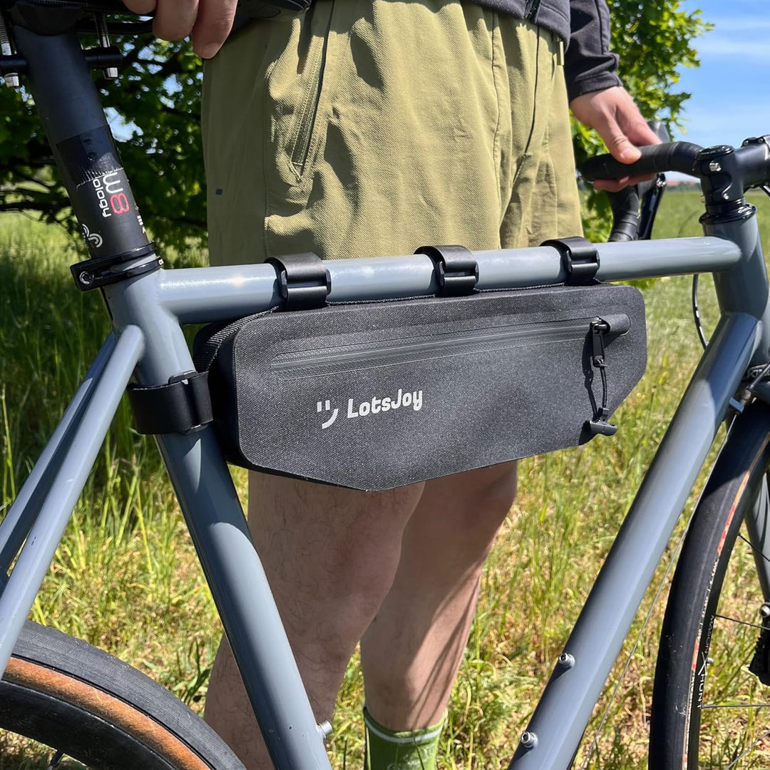 Fahrrad Rahmentasche 2.3L - Rahmentasche Wasserdicht, Leicht & Stabil, Oberrohrtasche, Fahrradtasche