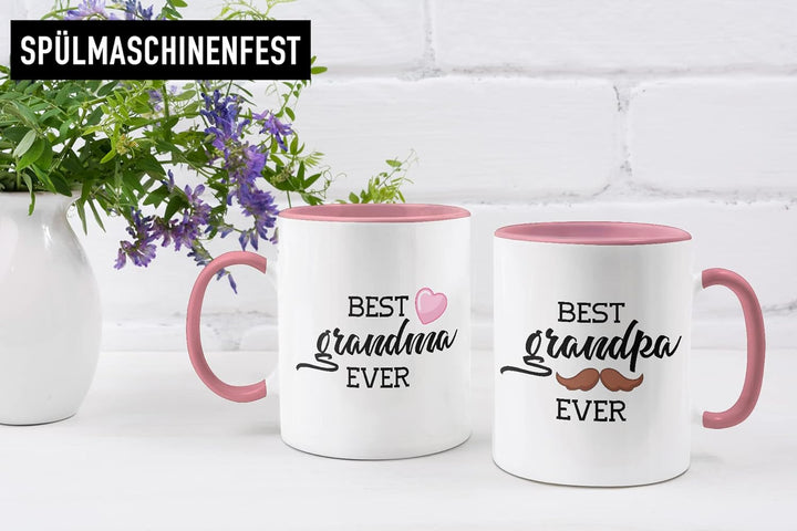 Trendation - Beste Oma und Opa Geschenk Set Tassen Weihnachten Geschenke für Grosseltern Geburtstag
