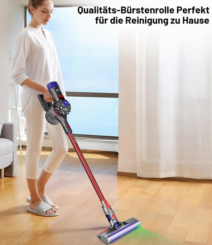 Elektrische Bürste kompatibel für Dyson V7, V8, V10, V11, V15, Zubehör Bodenbürste mit Direktantrieb