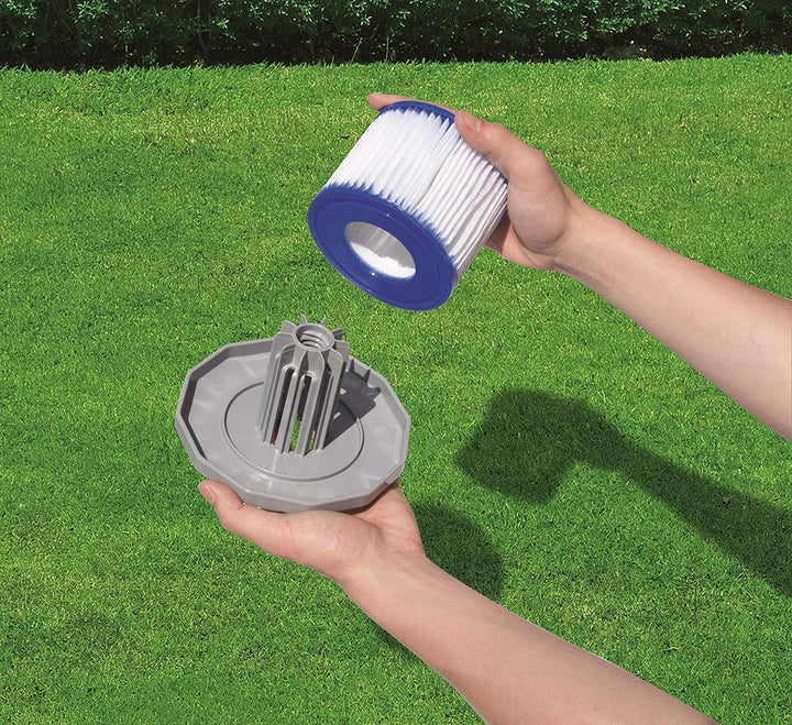 Bestway Flowclear Gr. VI Filterkartusche für Lay-Z-Spa Miami, Vegas, Palm Springs, Monaco 8 Filters,