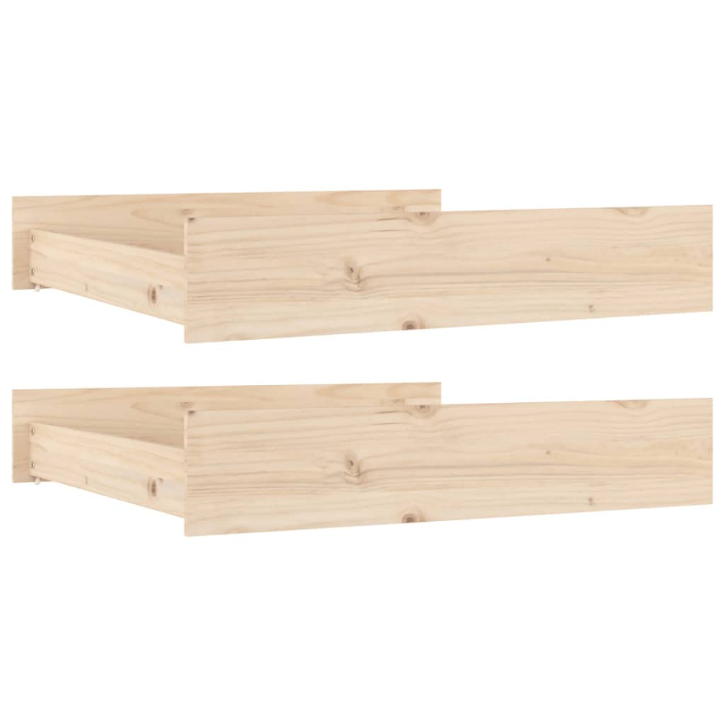 vidaXL 2x Bettschublade Bettkasten Bettschubkasten Schubkasten Unterbettschublade Bettschubladen Sch