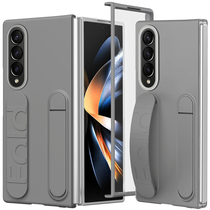 NINKI Kompatibel mit Samsung Galaxy Z Fold 4 Ständer Hülle mit eingebautem Displayschutz Samsung Z f