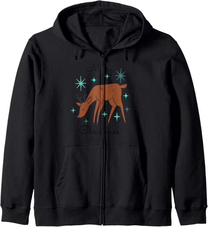 Merry Christmas Rentier Weihnachten Xmas Kapuzenjacke