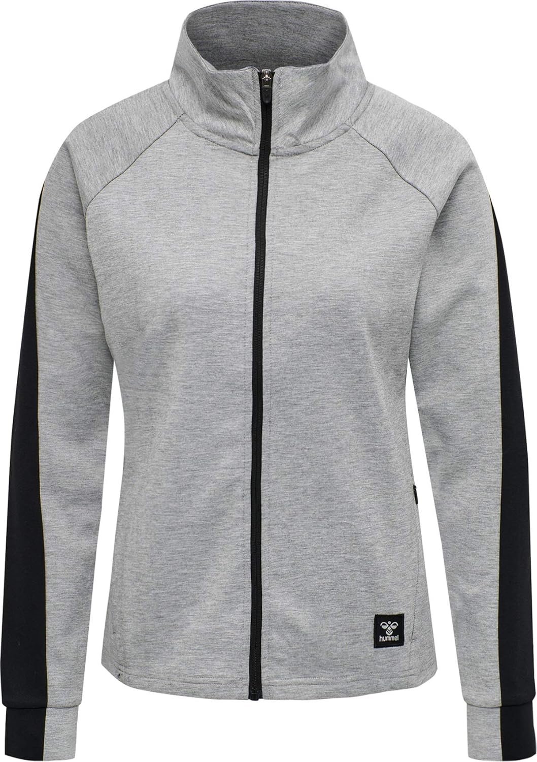 hummel Hmlessi Zip Jacket Damen Yoga Reissverschlussjacke XS GREY MELANGE, XS GREY MELANGE