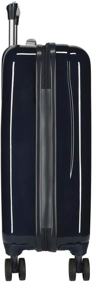 Disney Minnie Rainbow Kabinentasche, Blau, 37 x 55 x 20 cm, starrer ABS-Kombinationsverschluss seitl