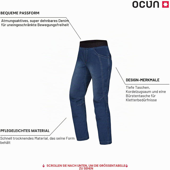 Ocun Mania Pants Men XL Dark Blue, XL Dark Blue