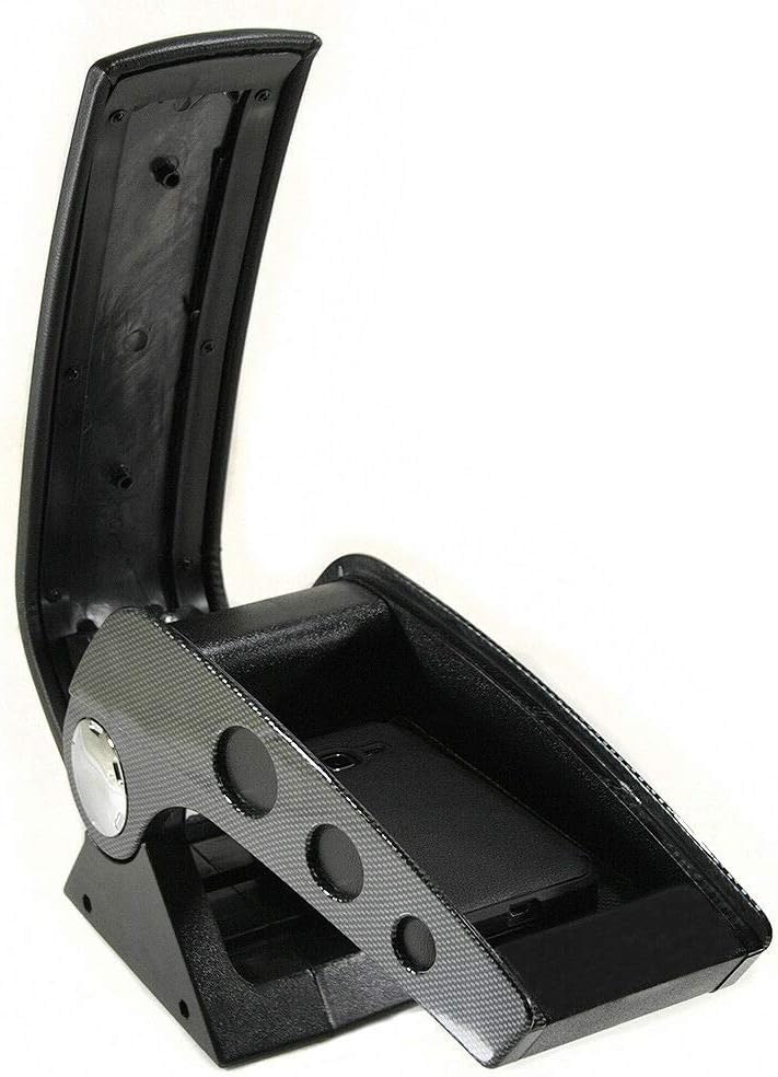 Mittelarmlehne Armlehne Universal Konsole Mittelkonsole Kunstleder Aufbewahrungsbox Carbon A B C G H
