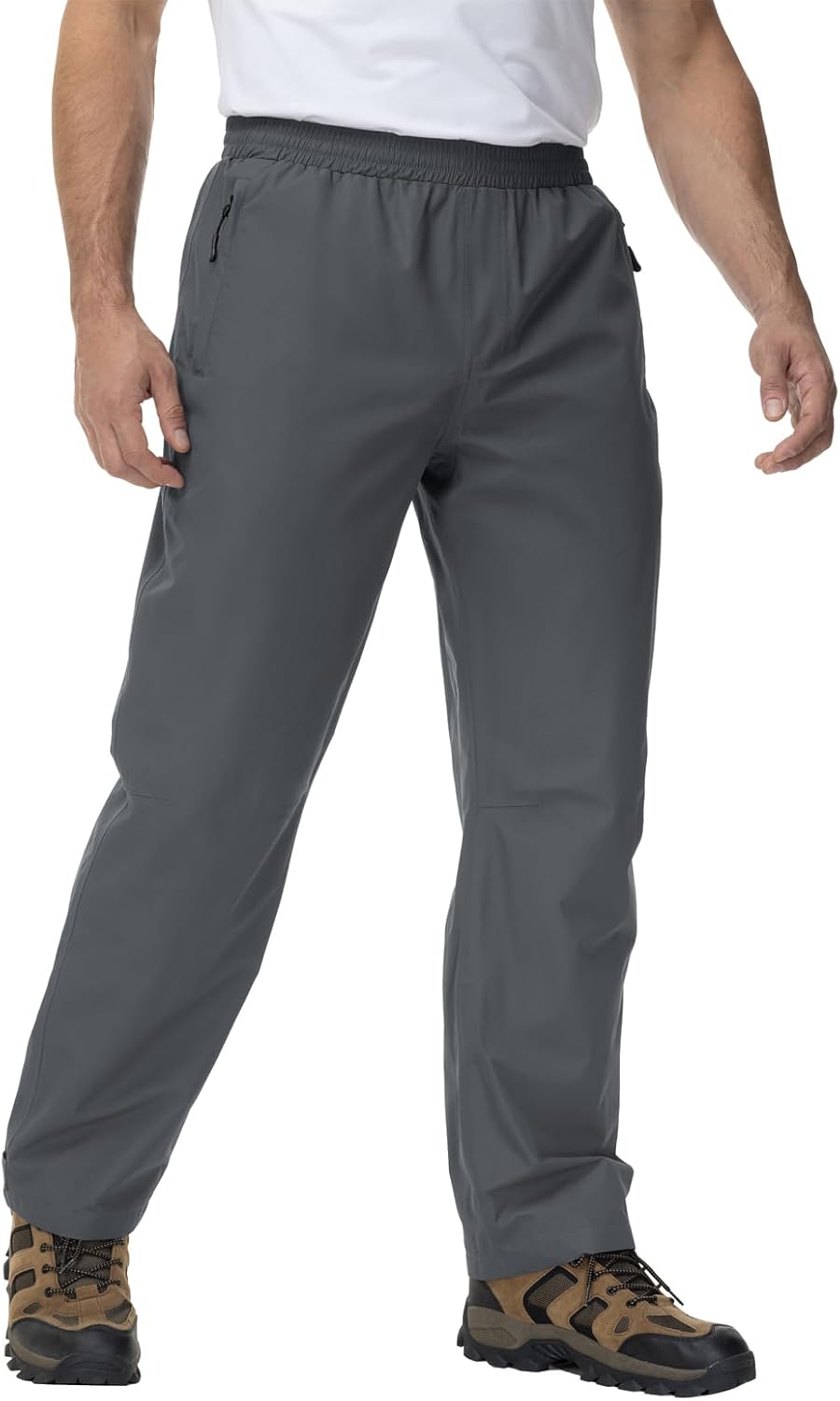 donhobo Herren Hose Wasserdicht Regenhose Leichte Winddichte Fahrrad für Outdoor Mesh Atmungsaktiv A