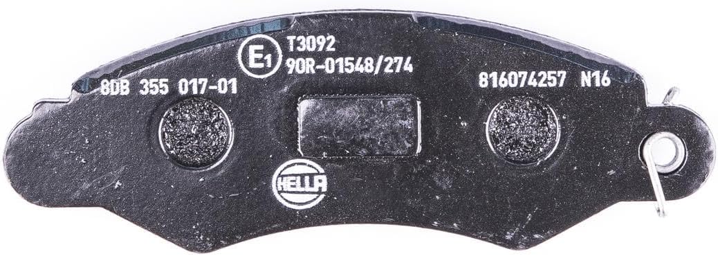 HELLA PAGID 8DB 355 017-011 Bremsbelagsatz - T3092 - Dicke/Stärke: 15mm - Bremssystem: Bosch - mit a