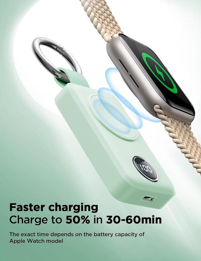 JOYROOM 2000 mAh Kabelloses Ladegerät für Apple Watch-Serie 10/9/8/7/6/5/SE/4/3/2/UItra 2/Ultra, Mag