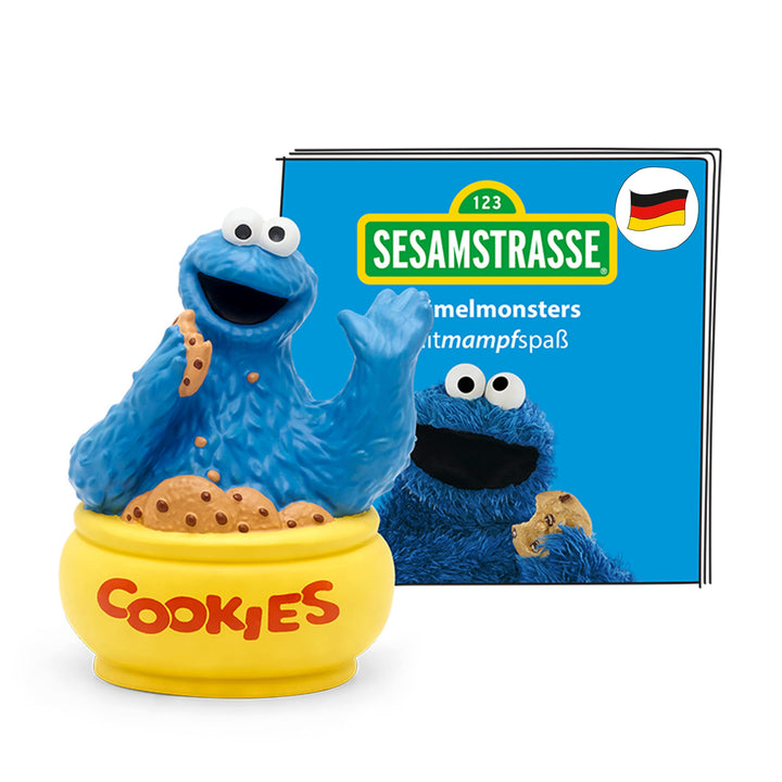 tonies Hörfigur für Toniebox, Sesamstrasse – Krümelmonsters Mitmampfspass, Hörspiel für Kinder ab 3