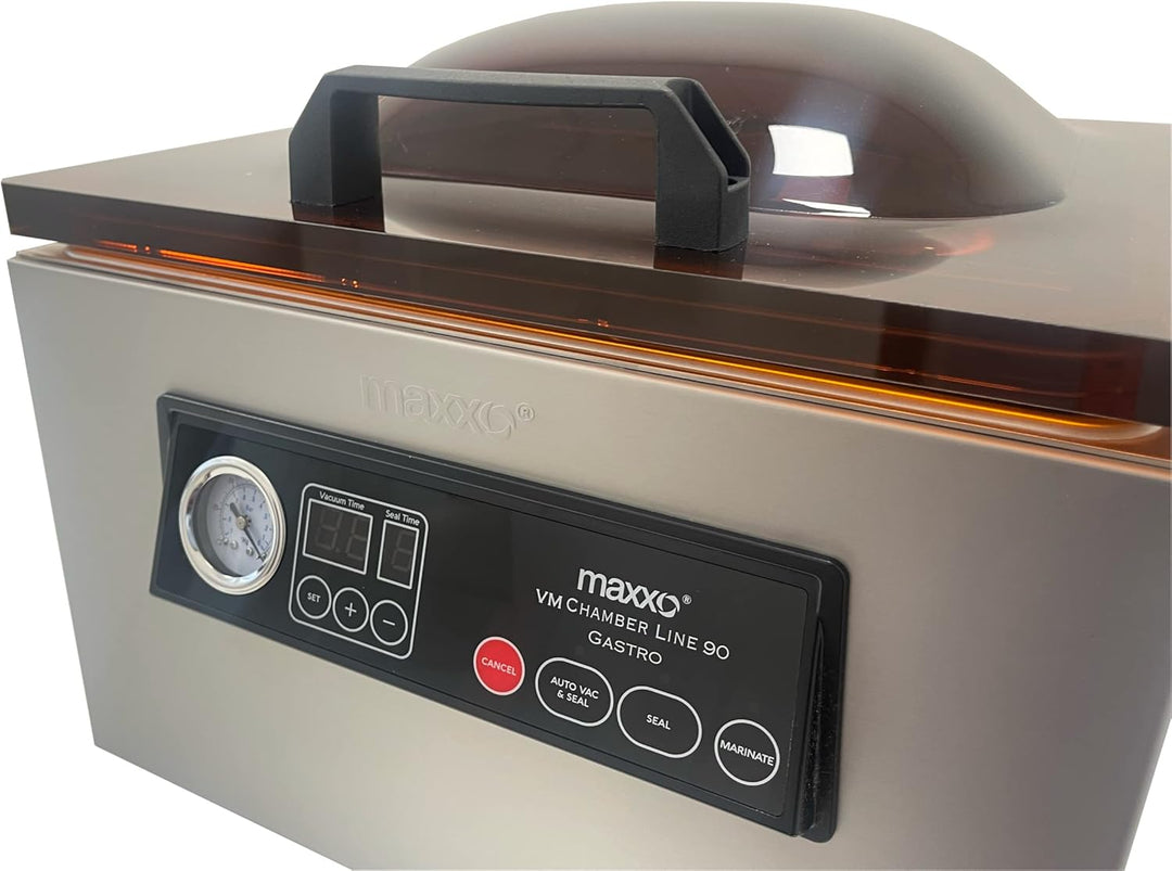 Maxxo VM ChamberLine 90 Gastro Kammervakuumierer 7 l Profi Vakuumierer für Flüssigkeiten Extremleist