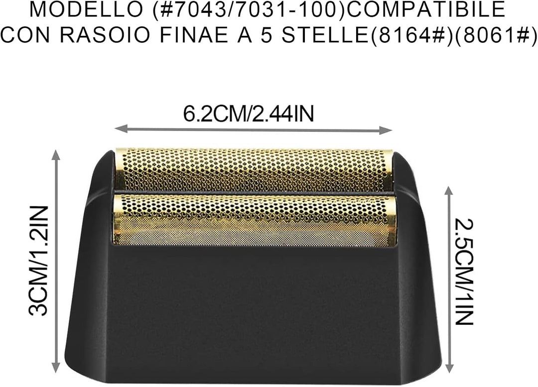 AUDOC Professional 5 Star Series Finale Rasierer Ersatzfolie,kompatibel mit Wahl Rasierfolie 7031-10