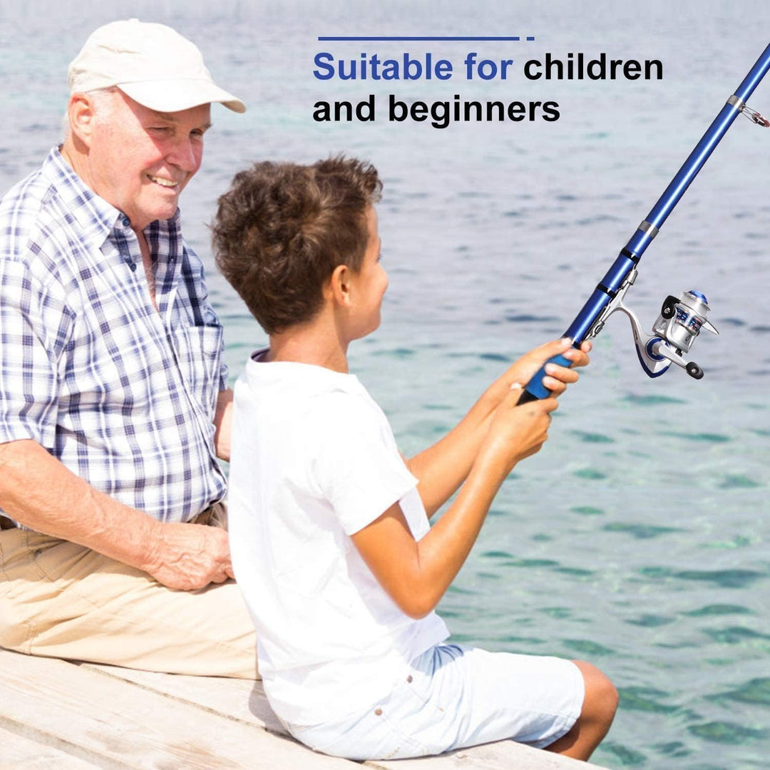 BNTTEAM Mini Spinnen Angelrute & Rolle Combos Teleskop tragbare Hand Harte 99% Kohlefaser Meer Angel