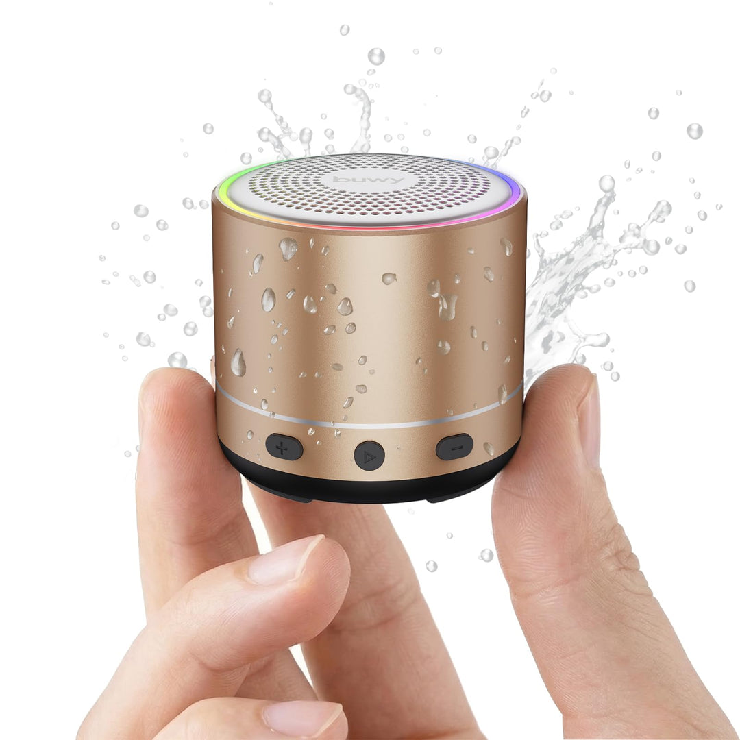 Mini Bluetooth Lautsprecher (83g), Musikbox Bluetooth 5.4 mit RGB Lichter, HD-Sound & Starke Bass, T