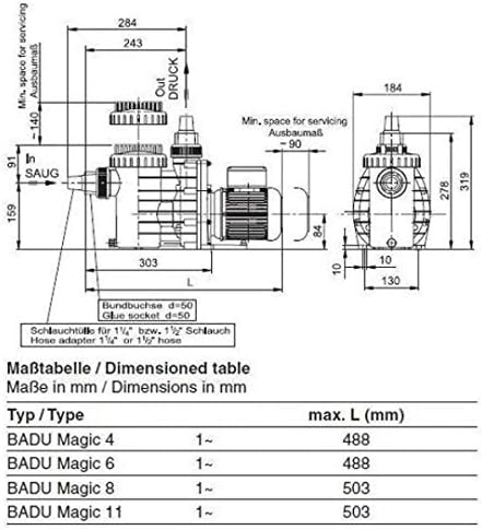 SPECK Umwälzpumpe BADU Magic II / 4 Poolpumpe