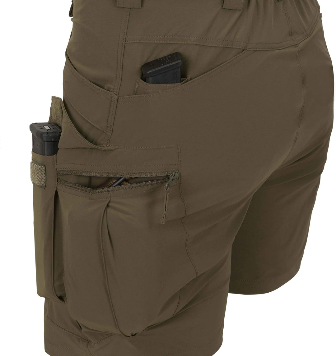 Helikon-Tex OTUS (Outdoor Tactical Ultra Shorts) -VersaStretch Lite- Taiga Green S Shadow Grau, S Sh