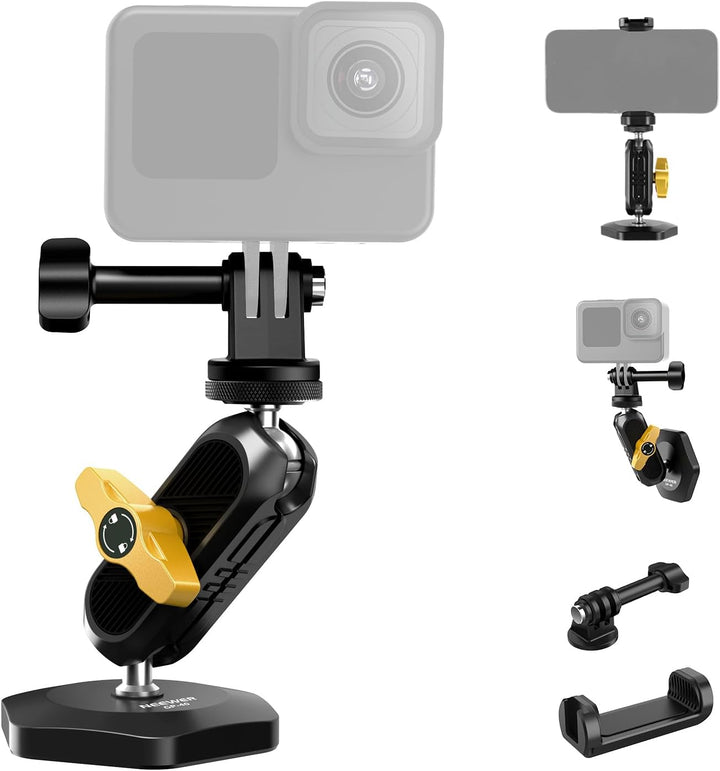 NEEWER Magnetisches Action Kamera Auto Halterung Set mit Magic Arm Ständer, Handy Halter Set, kompat