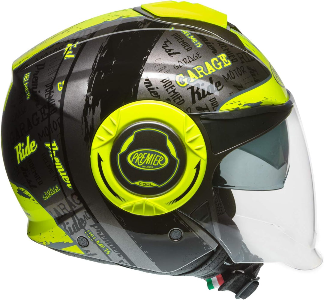 Premier HELM COOL RD Y 17,SCHWARZ/FLUO GELB,S