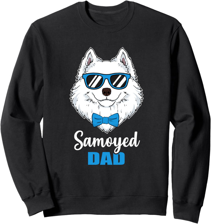 Lustiges Hunde Papa Geschenk Herrchen Samojede Hund Sweatshirt
