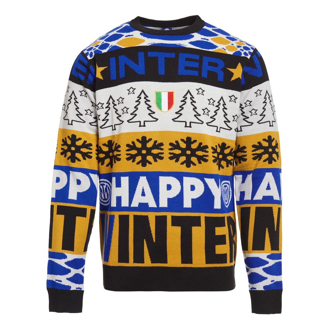 Inter Unisex Maglione Di Natale Inter Pullover (1er Pack) S Blau, S Blau