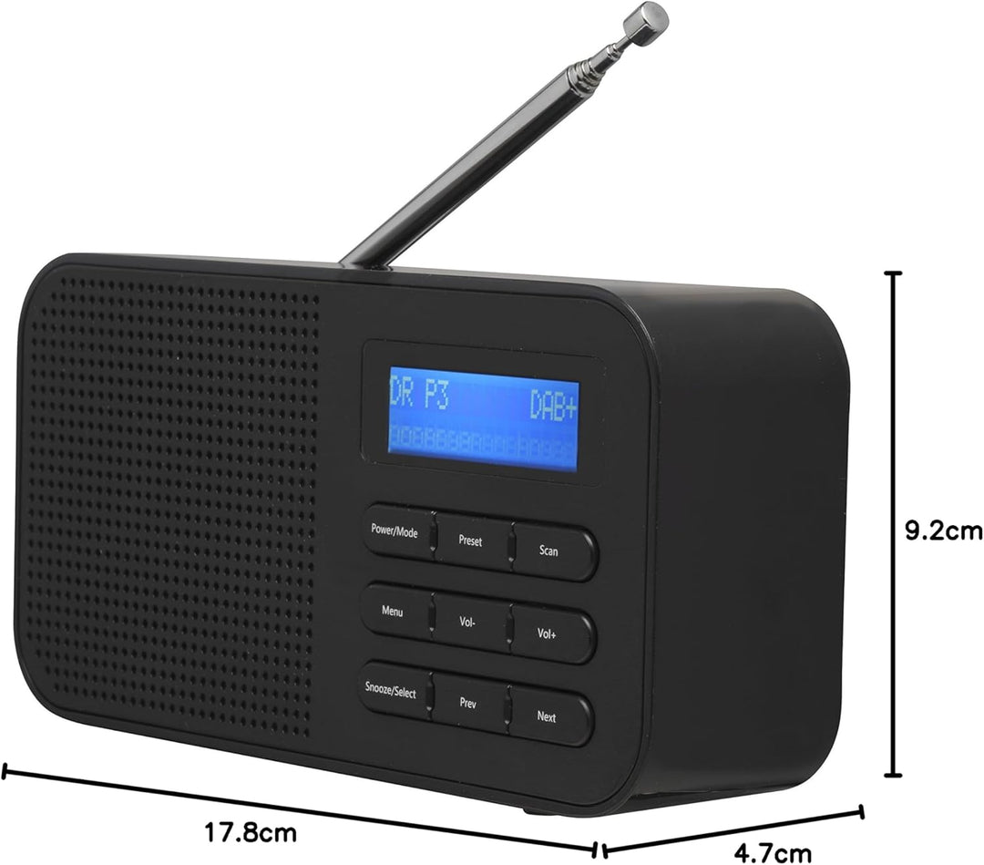 Denver DAB-42 DAB+ Digitalradio, Schwarz